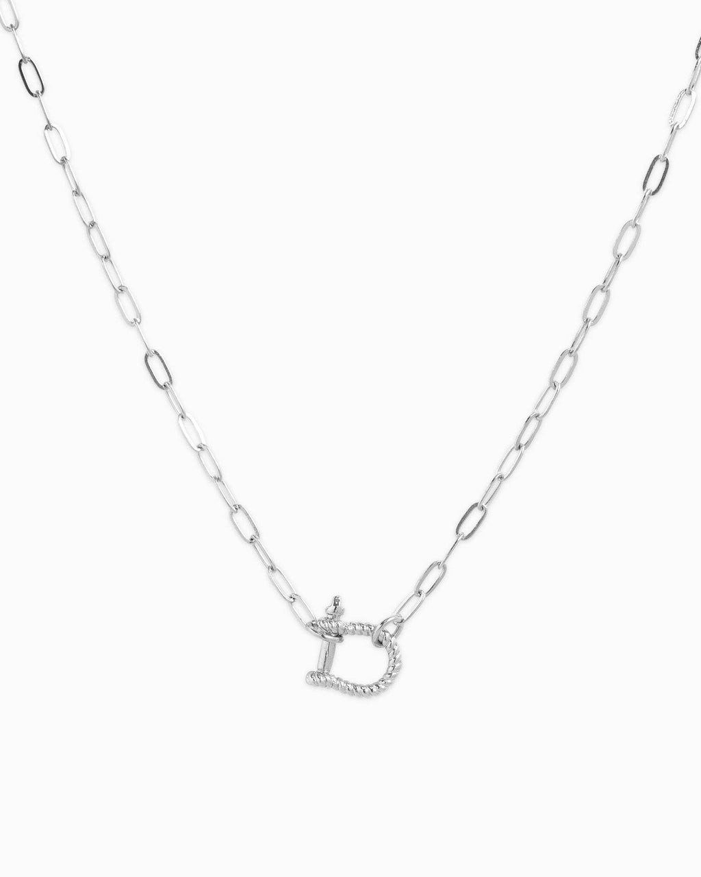 Mini Horsebit Rope Carabiner Pendant Necklace