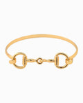 Western Double Horsebit Hook Bangle Bracelet