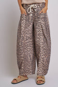 Leopard Rope Drawstring Balloon Pants
