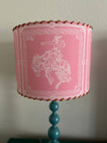 Lampshade Bandana Bronc Pink: 6 inch