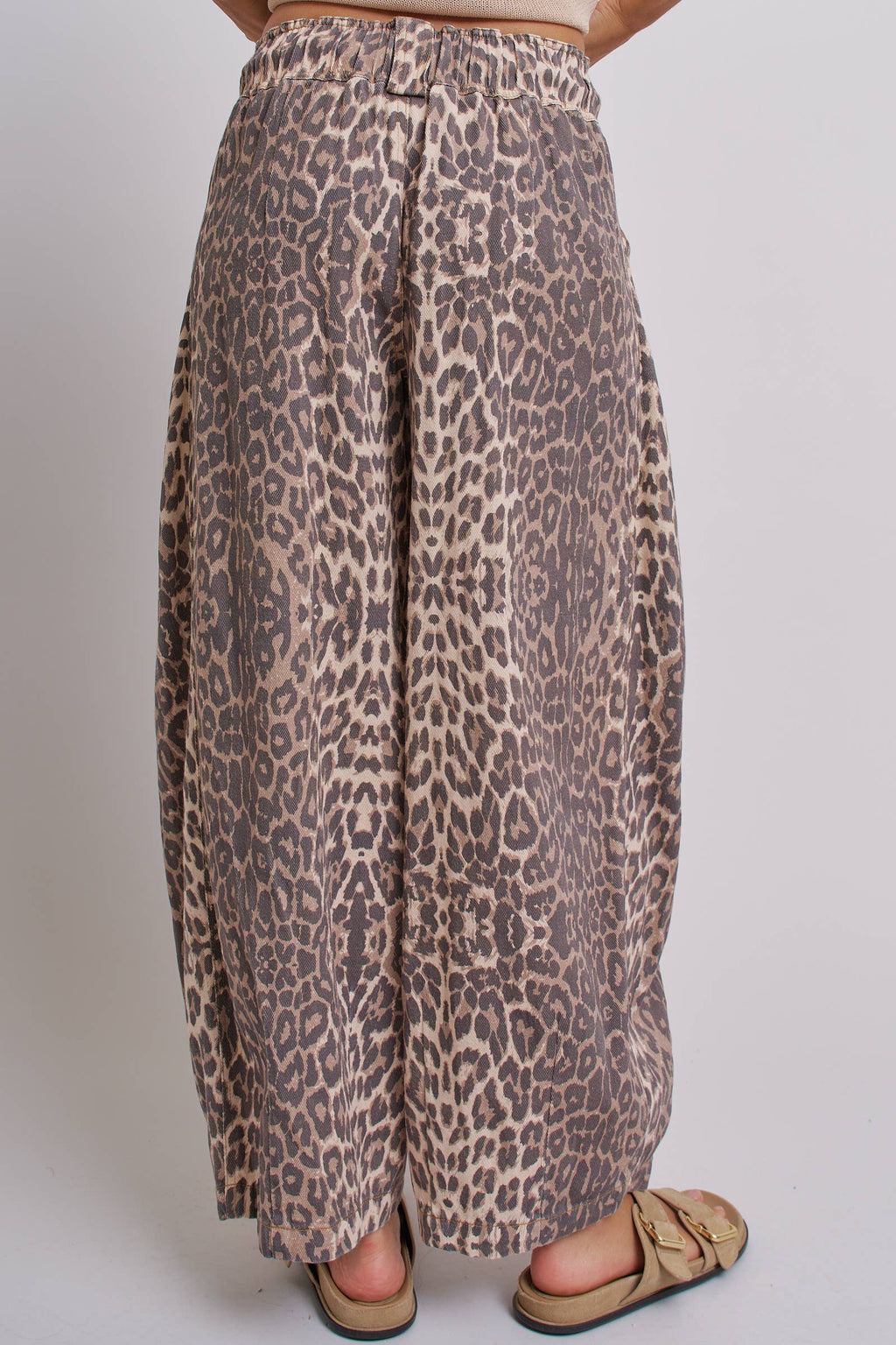 Leopard Rope Drawstring Balloon Pants