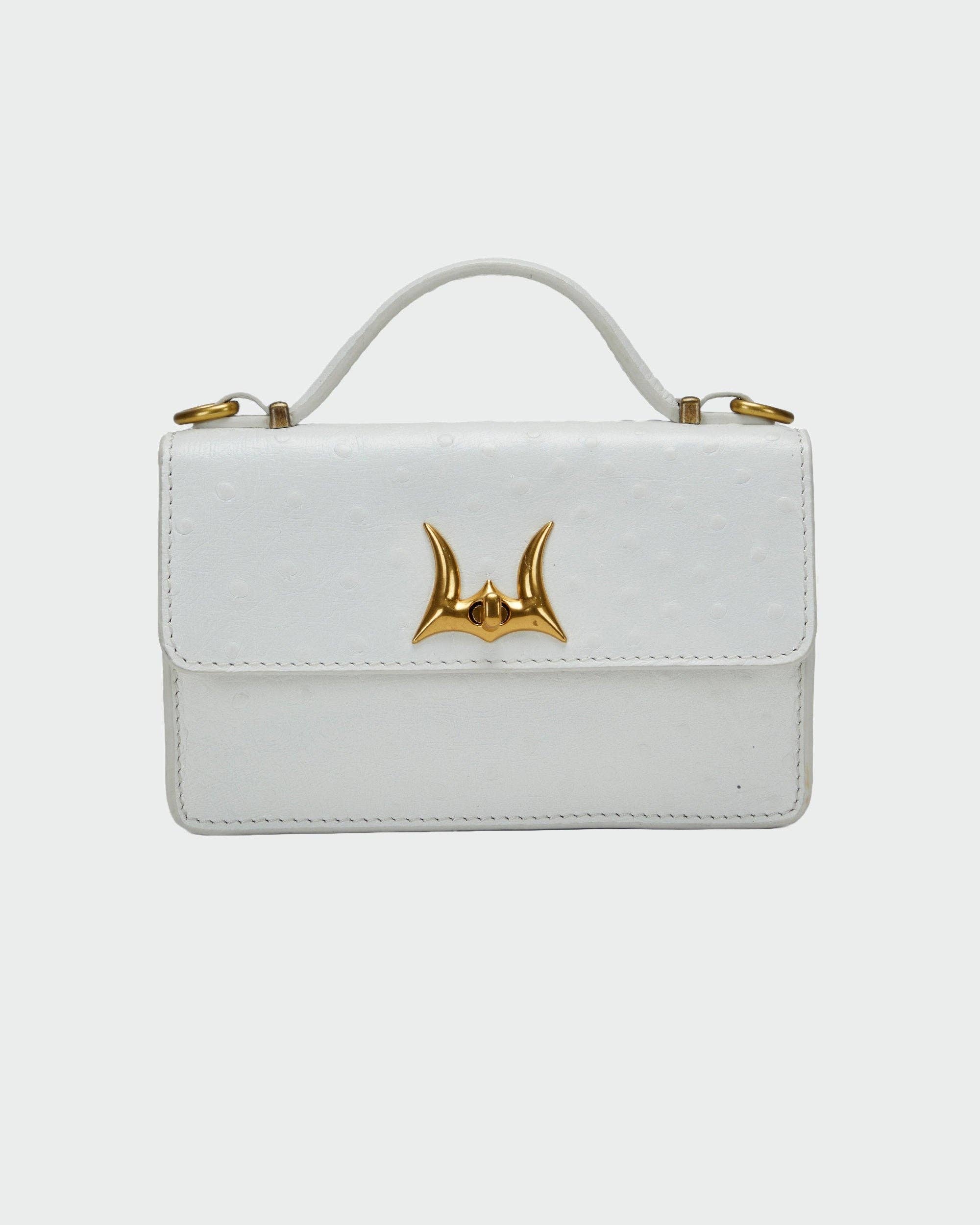 Loyal West Valencia Leather Bag - Black & White Cowhide