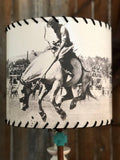 Lampshade Vintage Bronc: Medium 11 Inch